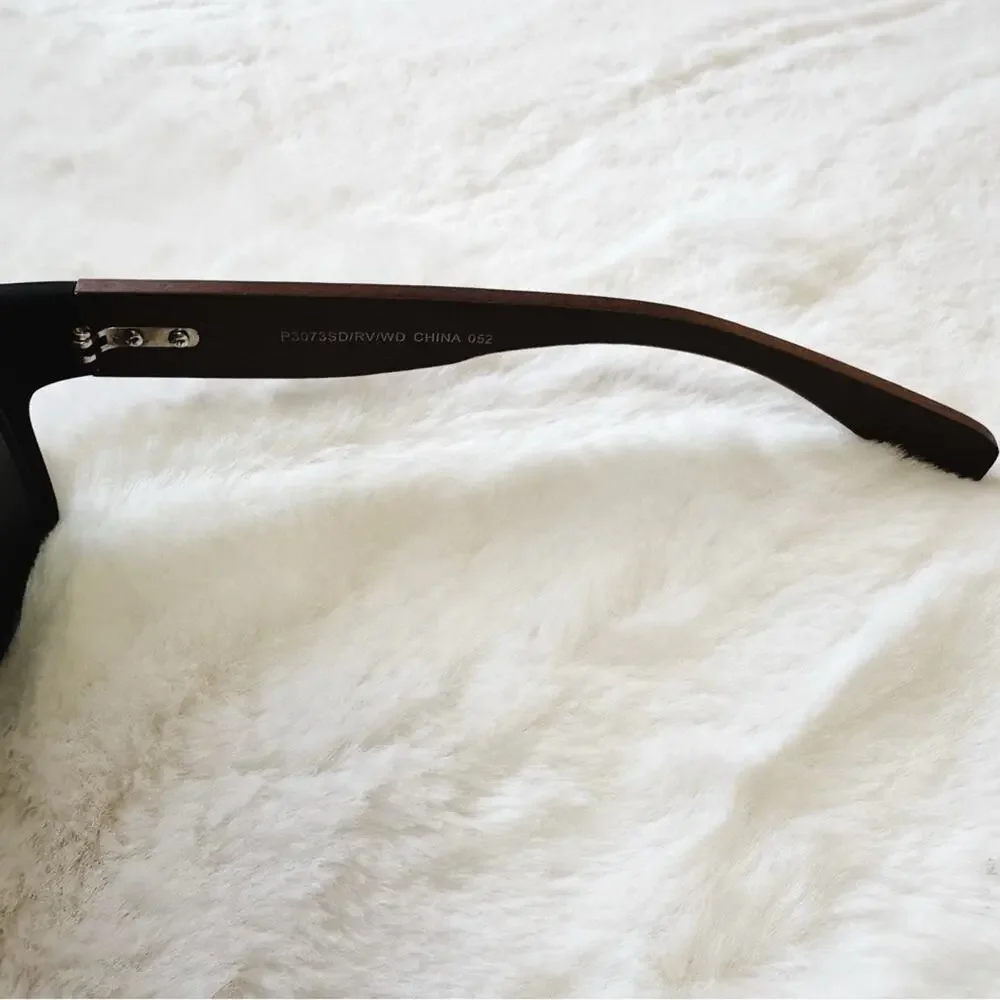 Jensen Black & Dark Wood Sunglasses